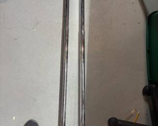 Pull up workout bars chrome heavy 
