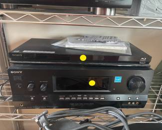 sony reciever and blue ray player