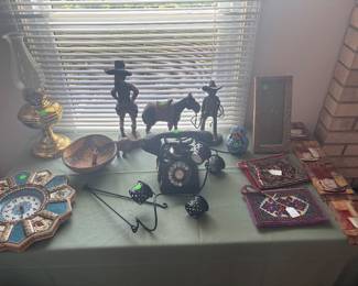 vintage collectibles very early rotary phone 