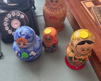 russian nesting dolls, authentic