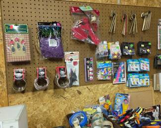 various crafting supplies