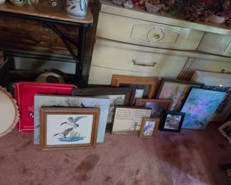 Dresser, wall decor