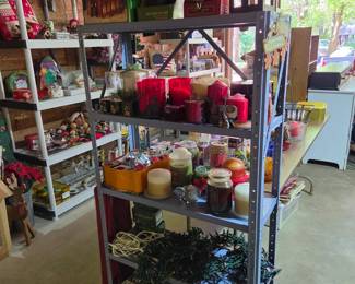 candles, xmas lights, xmas decor