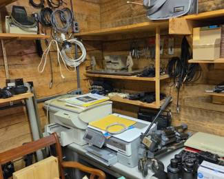 projector, printers, binoculars, etc