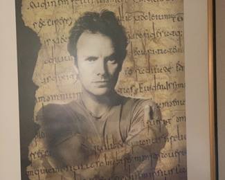 1996 signed with Certificate of Authenticity STING lithograph