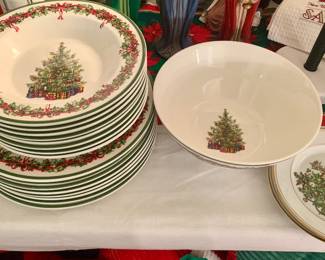 Christopher Radko Christmas dishes
