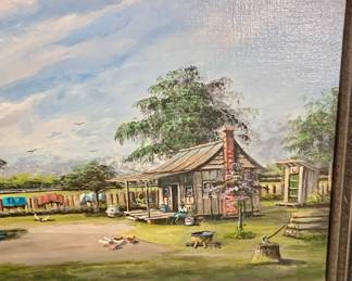 large collection of original paintings by New Orleans artist Paul Samson