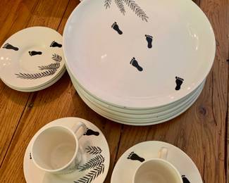 Very rare MCM Wedgewood “Man Friday” pattern based on Robinson Crusoe