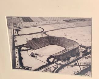 Fonville Winans photograph of "Tiger Stadium Snowfall" circa 1940s--