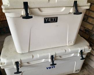 large Yeti ice chests--more will be photographed