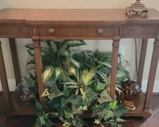 Console Table with Faux Drawer