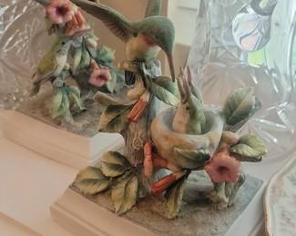 Andrea by Sadek RubyThroated Hummingbird Family Figurine