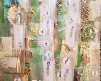 Gold and silver jewelry