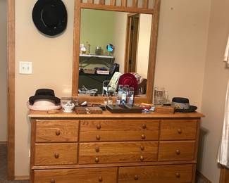 Nice wood dresser- has matching night stand