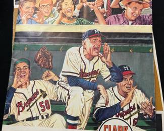 Original braves scorecard