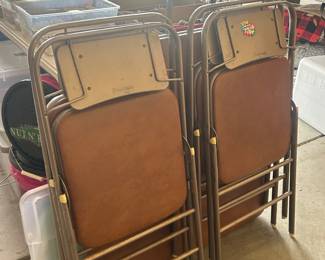 Vintage padded card tables