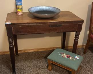 Antique folding table