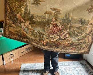 Vintage French Style Jaquard Tapestry