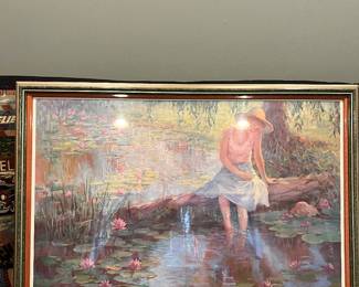 “Lily Pond Reflection” Painting 
