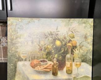 Dinner in Tuscany Painting