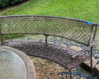 Wrought Iron Garden Bench