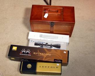 Rifle Scopes, Nice Custom Box