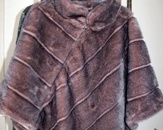 Fabulous Furs Faux Mink cape