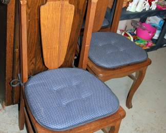 3 Oak Chairs