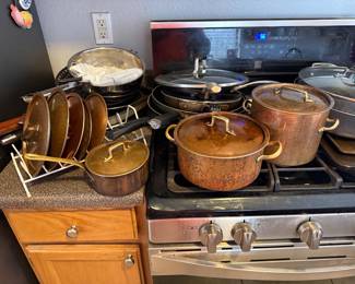 Copper pots
