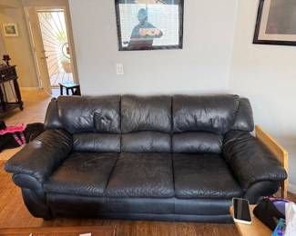 Fine leather couch