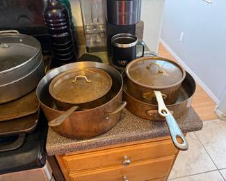 Copper pots