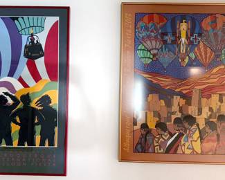 Abq Balloon Fiesta framed + unframed posters 1980s - 2000s
