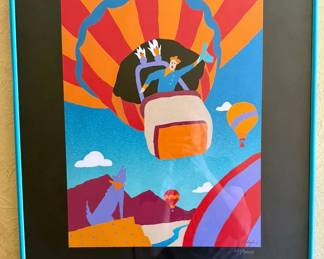 Abq Balloon Fiesta framed + unframed posters 1980s - 2000s