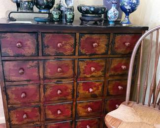 Cloisonne vases, urns, bowls