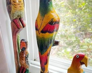 Wooden birds