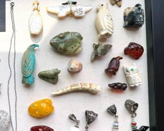 Zuni fetishes + pendants