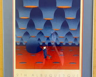 Abq Balloon Fiesta framed + unframed posters 1980s - 2000s