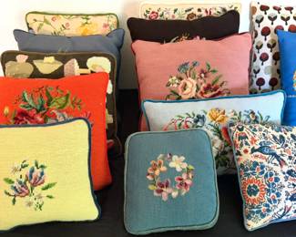 Needlepoint pillows