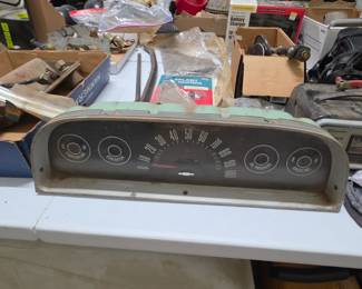 Vintage Chevrolet Car Dash Panel