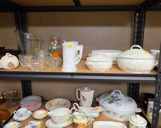 Lots of Vintage Serving and Glassware