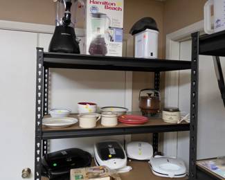 Small Kitchen Appliances, Plates and Bowls