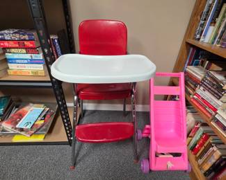 Vintage Metal High Chair - excellent condition