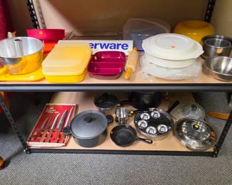 Pots and Pans, Small Cast Iron Skillet, Tupperware, Baking Items