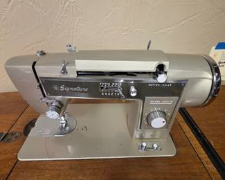 Vintage Metal Signature Sewing Machines (Montgomery Ward Brand)