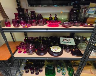 Ruby Red Dishware