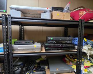 Wii Balance Board, VCRs, DVD & Blu-Ray Players, Typewriter, computer equipment
