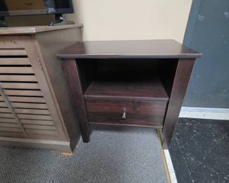 Wood Night Stand with Drawer