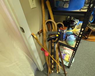 Wood walking sticks and canes
