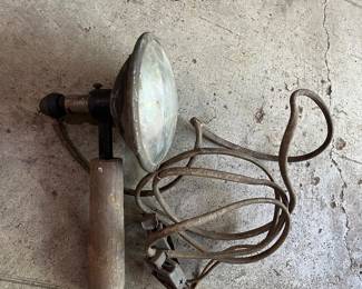 vintage, handheld automotive or marine spotlight