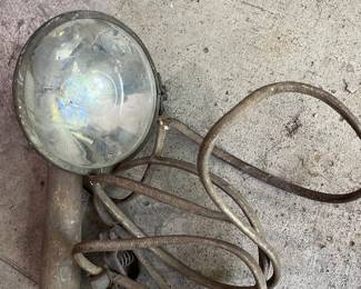 vintage, handheld automotive or marine spotlight